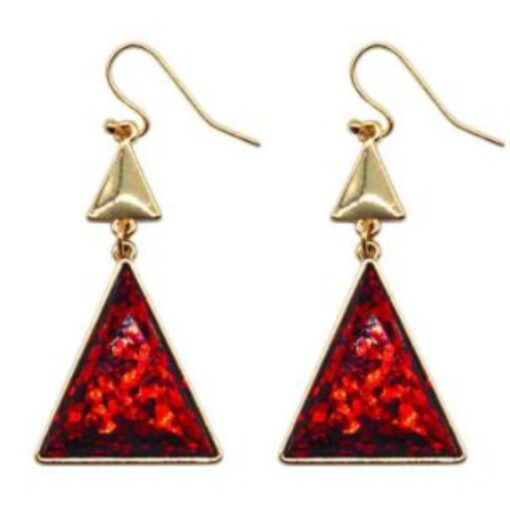 Red & Gold Mid Earrings