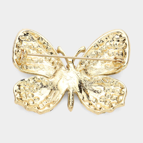 Detailed Butterfly Brooch - Image 2