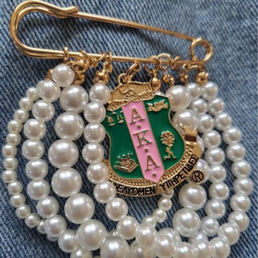AKA Hanging Pearl Brooch